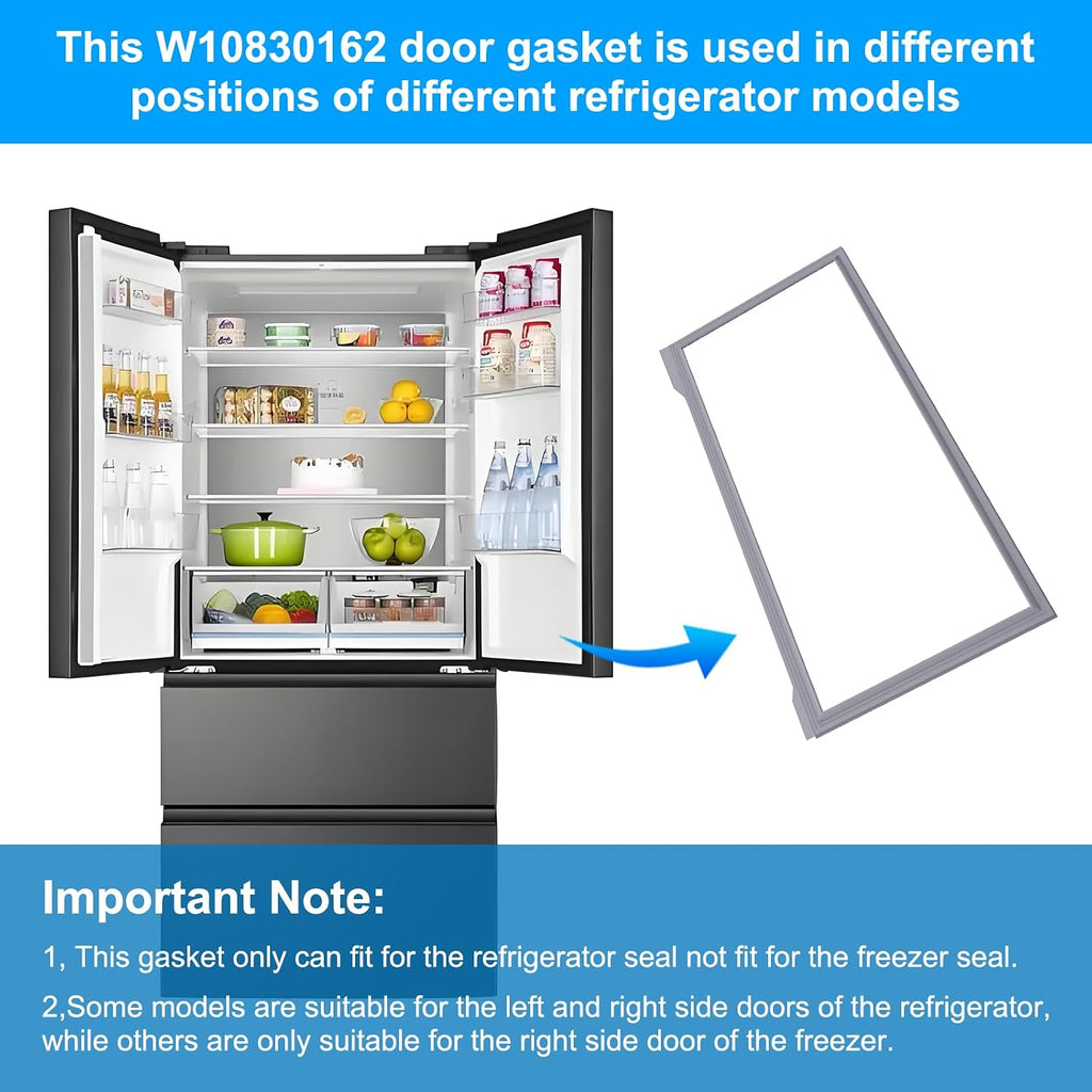 2x Upgraded Refrigerator French Door Gasket WRF535SWHZ KRFF305ESS Door Seal