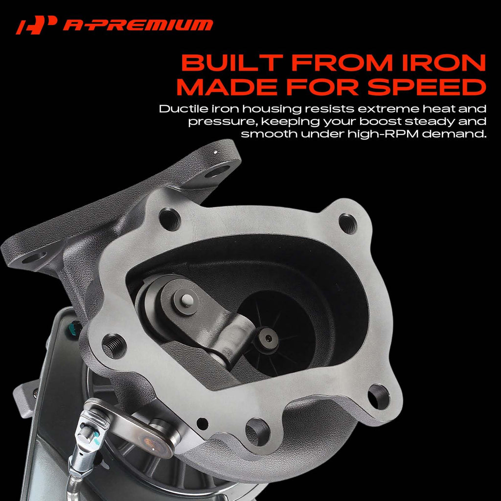A-Premium Complete Turbo Turbocharger Kit with Wastegate Actuator & Gasket