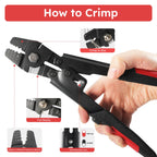 KALLSDY 328FT 1/16" Wire Rope Crimping Tool Kit for Hanging, Crafting