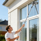 Window Squeegee with 66in Extension Pole 2-in-1 Window Cleaning Kit