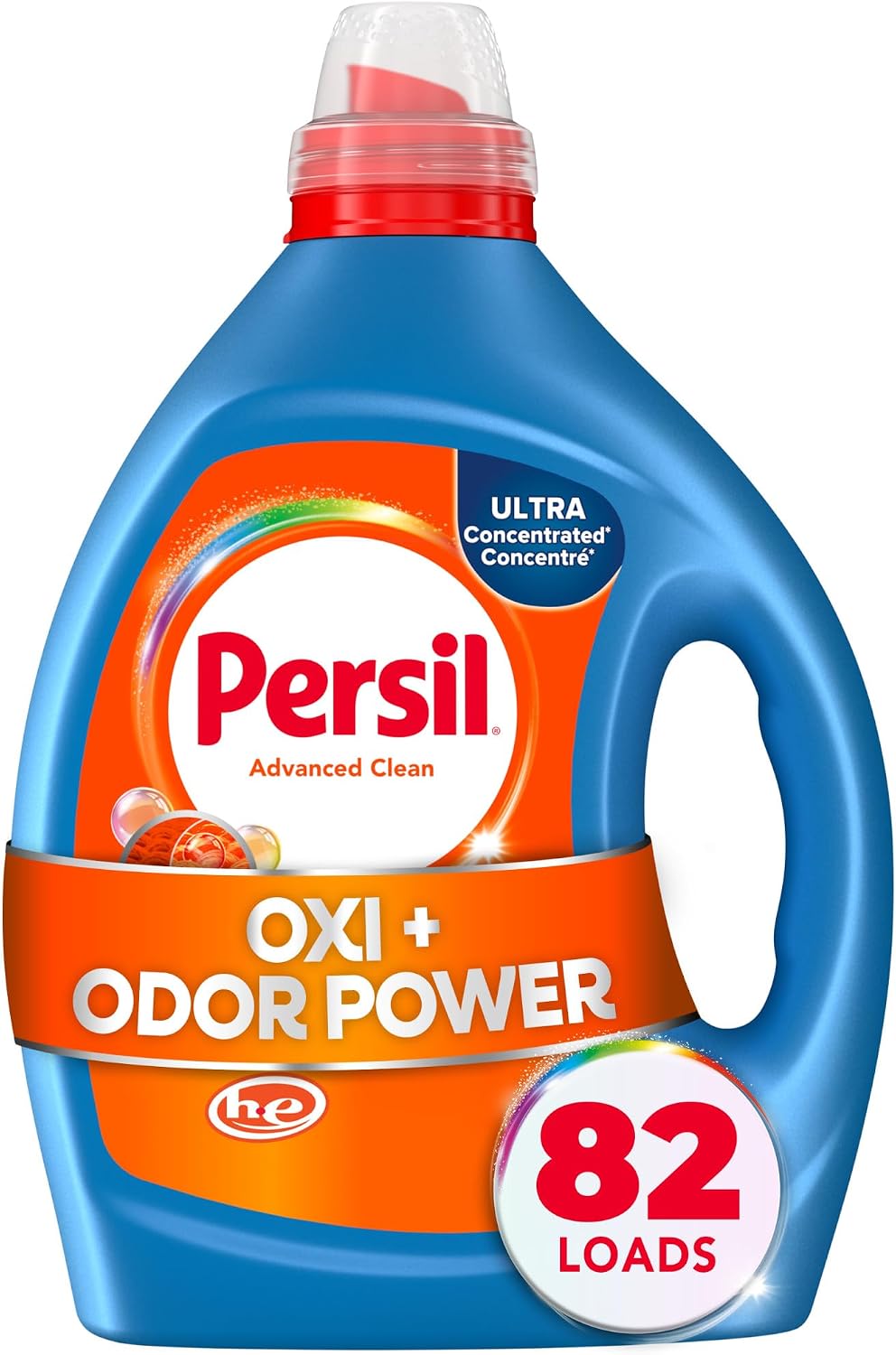 Advanced Clean Oxi+Odor Laundry Detergent, 82 Loads, 82.5 Fl Oz
