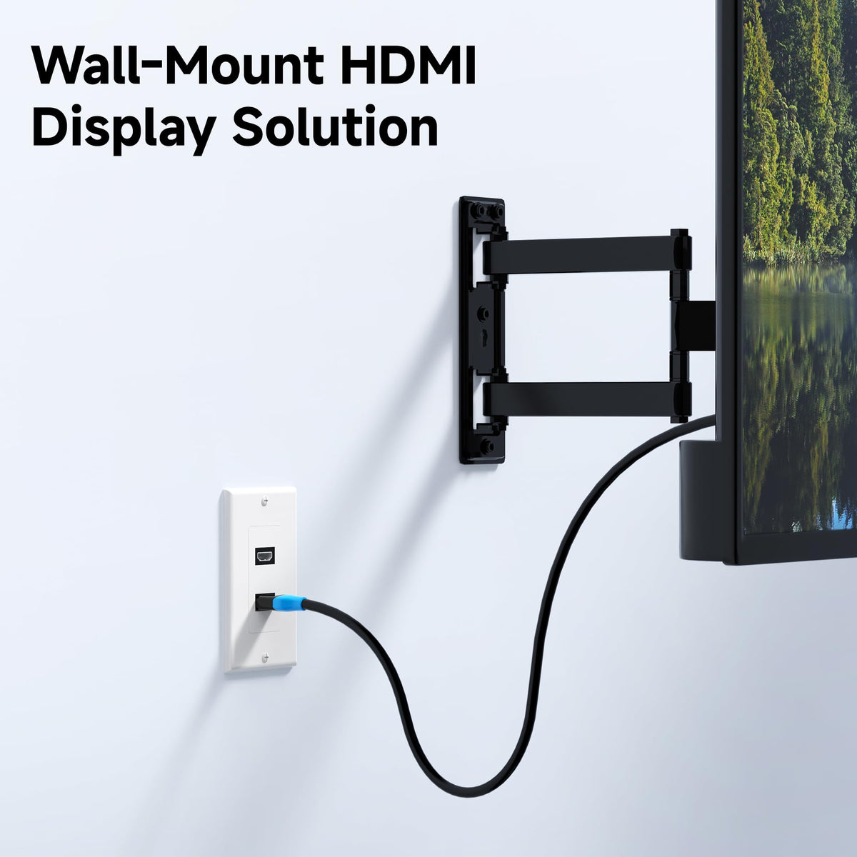 Cable Matters 2-Pack 2-Port 4K HDMI Wall Plate, White