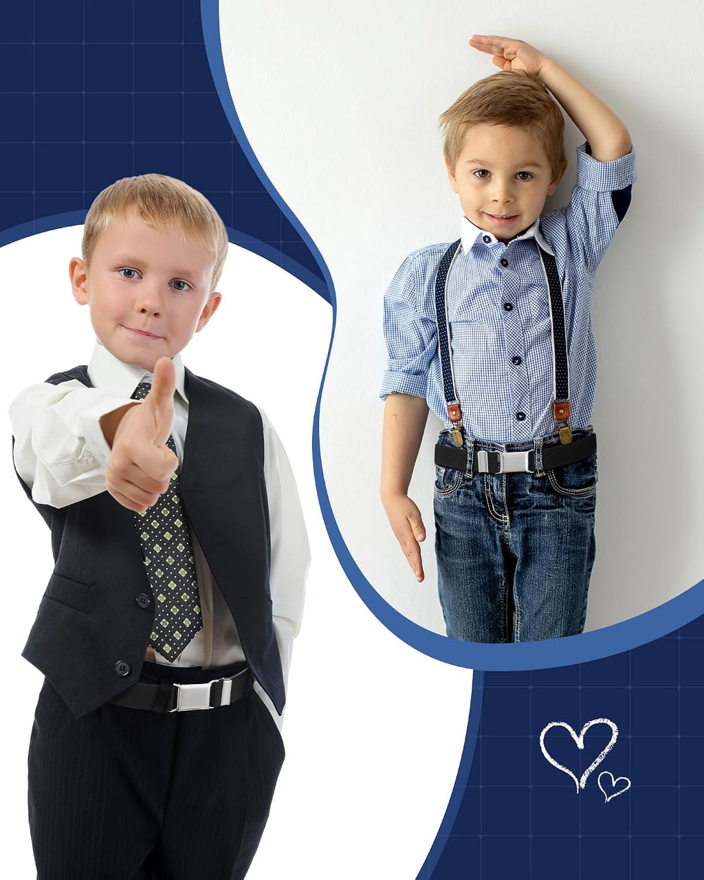 4 Pcs Kids Buckle Belt Kid Adjustable Elastic Belt Boy Stretch Belt for Children Favor