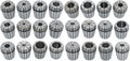 24Pcs ER40 Collet Set Spring Clamping Collets 3-26 mm