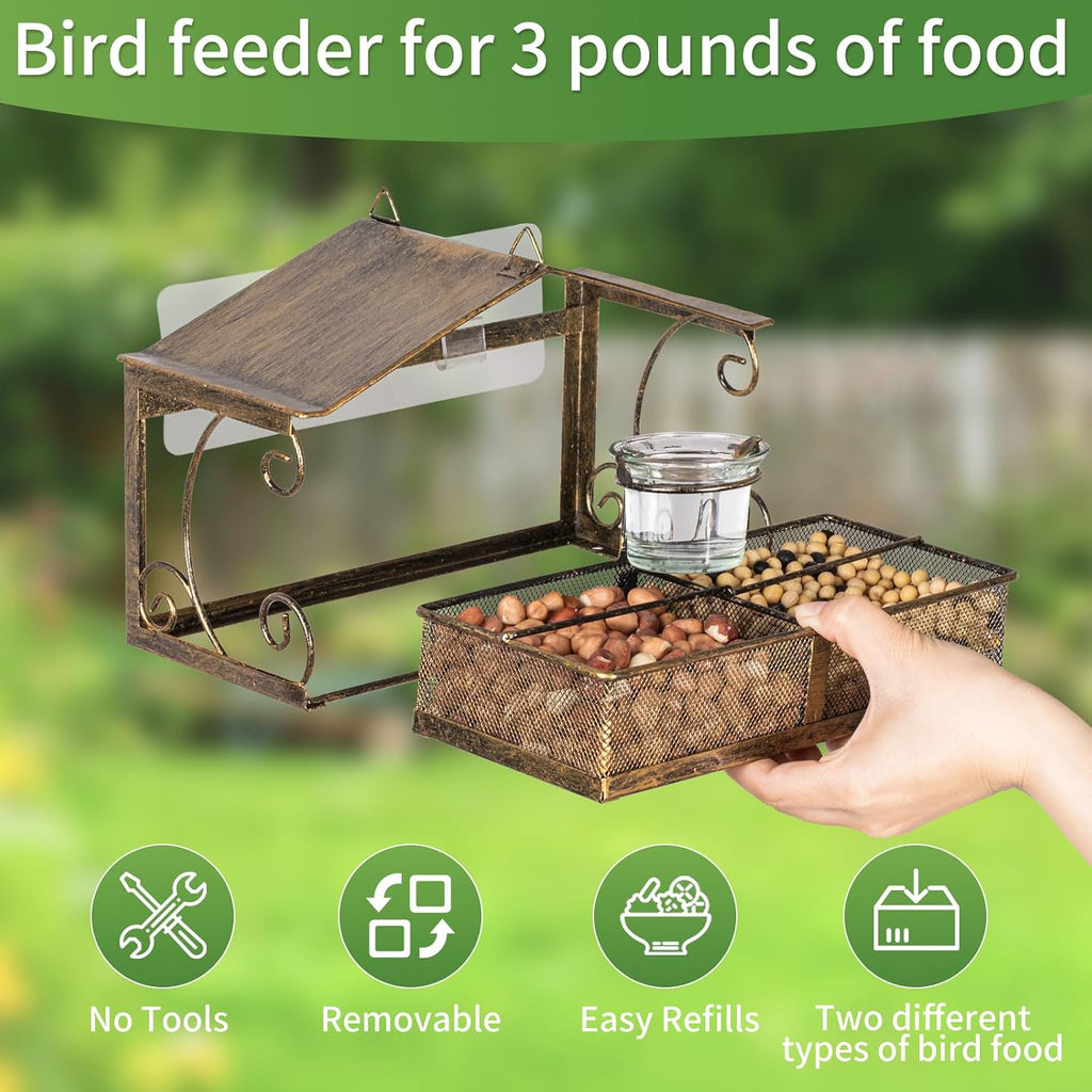 Window Bird Feeder for Outdoors