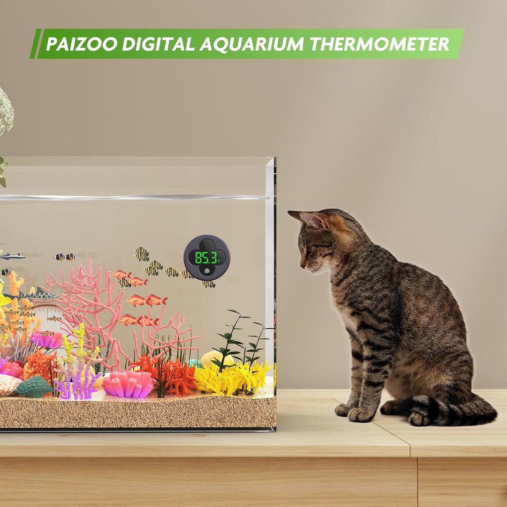 Wireless Aquarium Thermometer Accurate ±0.9℉, Replaceable Battery