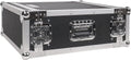 4U PA/DJ Rack/Road Case, 4-Space, with 21" Rackable Depth, Plywood, Metal Ball Corners, Pro Tour Grade Flight Case