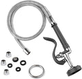 Spray Valve with 45" Pre Rinse Hose, Commercial Sink Sprayer Hose Pre Rinse Sprayer with Flexible Stainless Steel