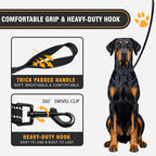 Double Handle Dog Leash, 6 FT Heavy Duty Dog Leash with Padded Handles