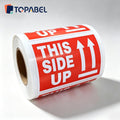 This Side Up Warning Stickers, 2" X 3", 300 Pcs, Roll