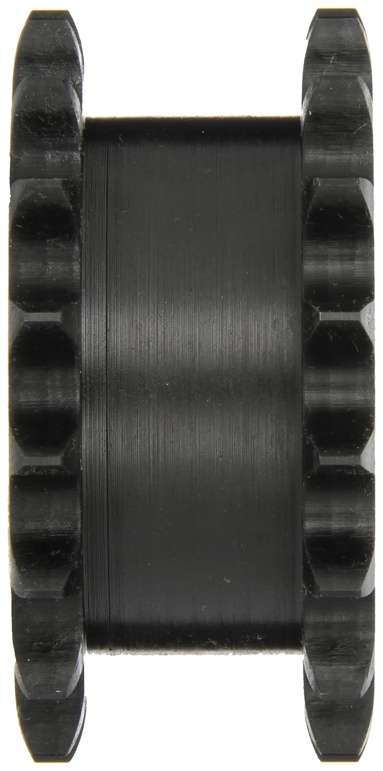 Browning DS40A17 Type "A" Double Plate Roller Chain Sprocket, Steel, Hardened Teeth, 5/8" Stocked Bore, 2 Strand, 17 Teeth