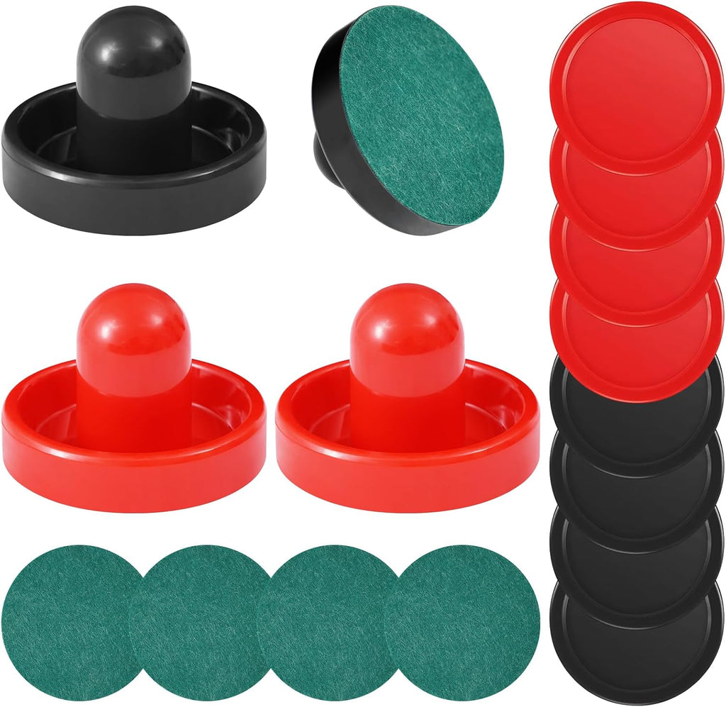 Air Hockey Pushers and Air Hockey Pucks | Indoor Games Goal Handles Paddles Replacement Accessories Set for Game
