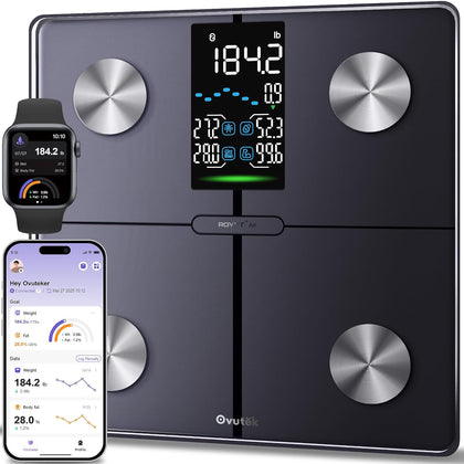 Smart Scale for Body Weight, Professional Bathroom Digital Scale with BMI, Body Fat, Muscle Mass, Most Accurate to