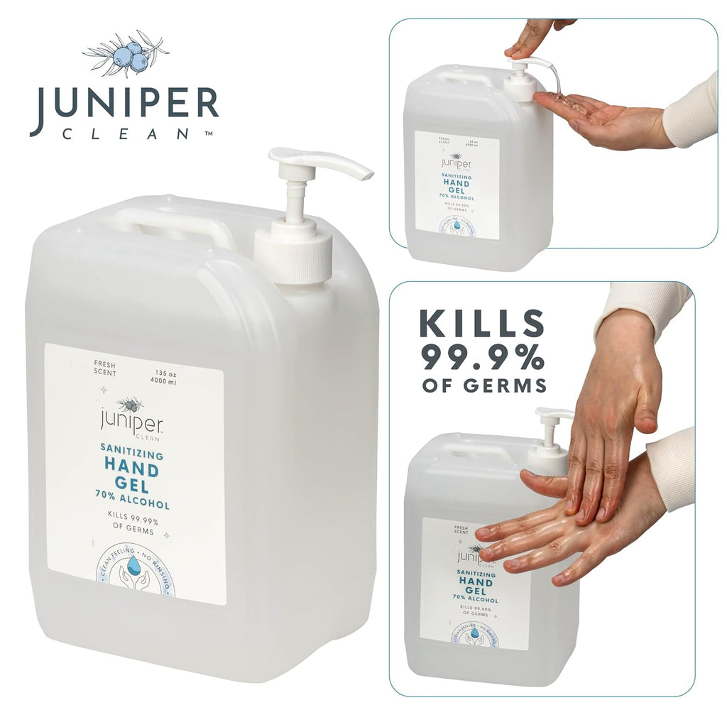 Hand Sanitizer Gel with 70% Alcohol 1.06 Gallon with Pump