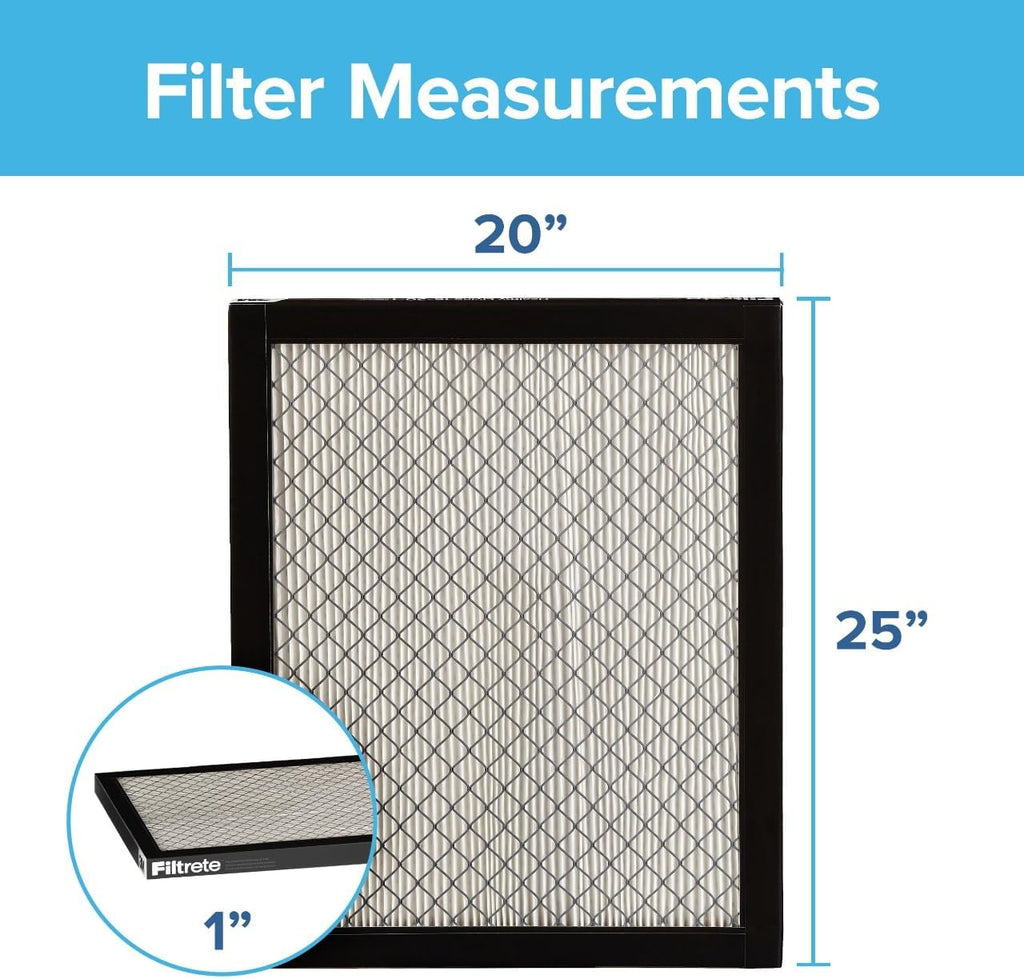 20x25x1 Air Filter MERV 14, MPR 2800 Healthy Living Ultrafine Particle 2-Pack, AC Furnace HVAC Filters for Home