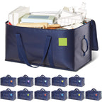 Moving Bags Heavy Duty Extra Large 110LB Storage Bags, 12 Pack-Blue