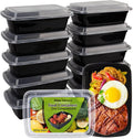 Meal Prep Containers [38OZ] Plastic Food Storage Containers With Lids,10-Pack Reusable To Go Containers, Disposable