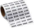 Inventory Labels Consecutive Number Stickers 001-2000, Silver