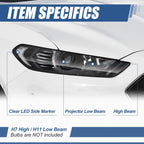 Halogen Headlight Assembly for 2013 2014 2015 2016 Ford Fusion