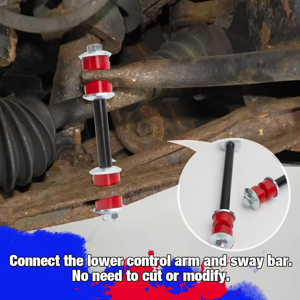 KSP Suspension Stabilizer Bar Link for Chevy GMC Silverado Sierra 1500, Front Sway Bar End Link for Escalade Avalanche Suburban Tahoe, Aftermarket Sway Stabilizer Link Replace OE K700538 K70043, 2PC