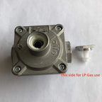 Natural Gas Grill Regulator Gas Pipe in/Out 1/2'' X 1/2"-14NPT, Max Inlet Pressure:1/2" PSI, Outlet Pressure LPG 10" NG 4" W.C, NPT Natural Gas Low Pressure Regulator