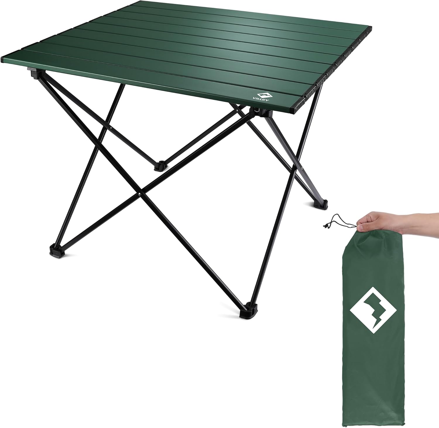 Portable Camping Side Table, Ultralight Aluminum Folding Beach Table | Lightweight & Portable, Aluminum Folding Table
