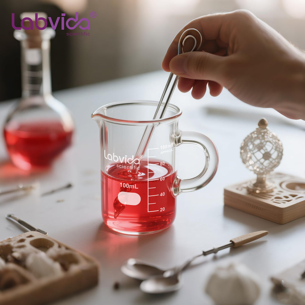 4PCS 500ml 3.3 Borosilicate Glass Beaker Mug, LVAT002