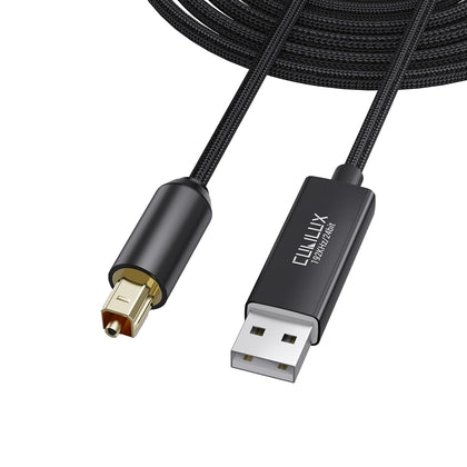 USB A to TOSLINK Optical Audio Cable, Unidirectional USB Type A to SPDIF Digital Aux Cord, S/PDIF Transmitter for