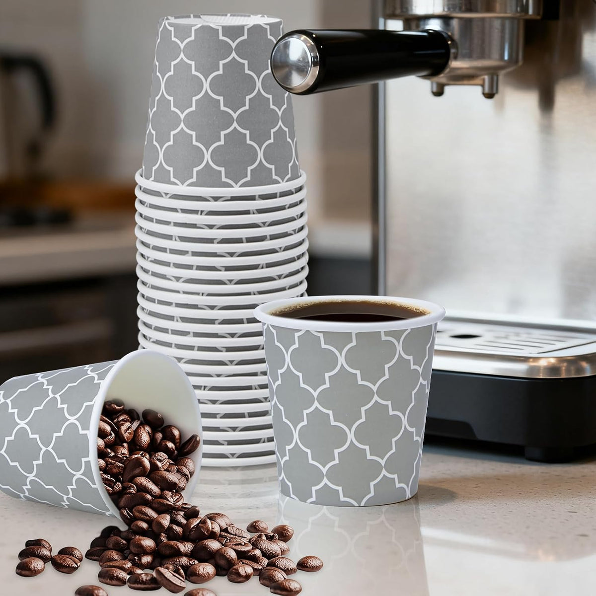 Coffee Cups 4oz 600Pack, Disposable Paper Cups, Small Hot Cups