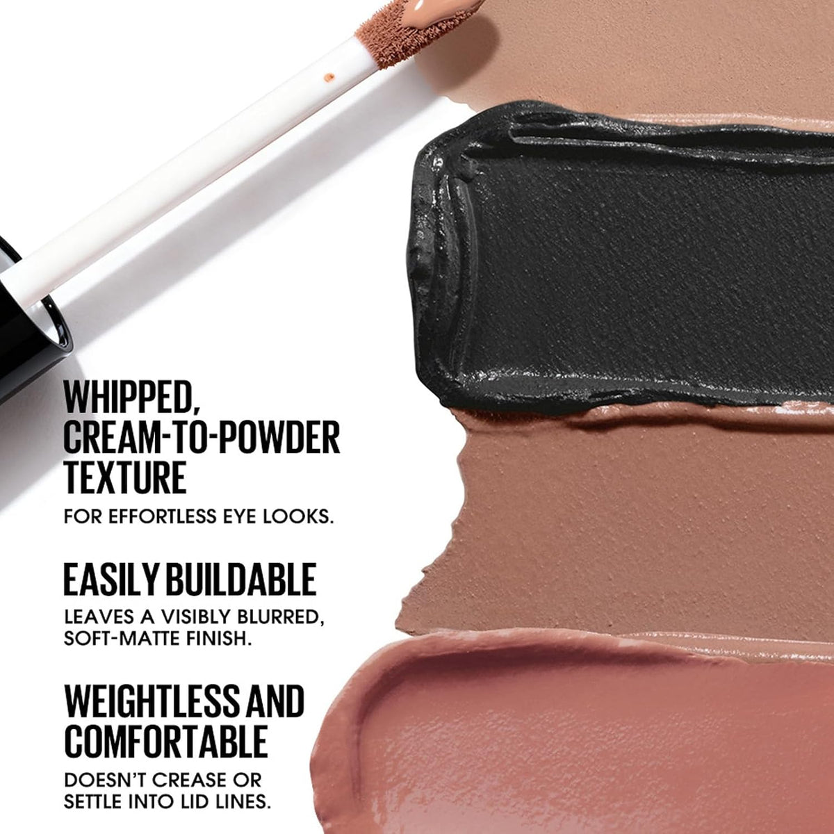 Matte Liquid Eyeshadow,High Pigment (01# Nude Beige)