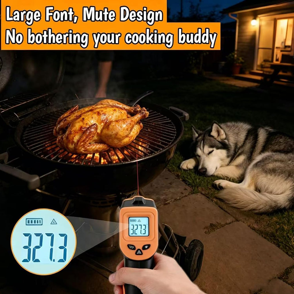 Infrared Thermometer Temperature Gun for Cooking -58℉~1022℉