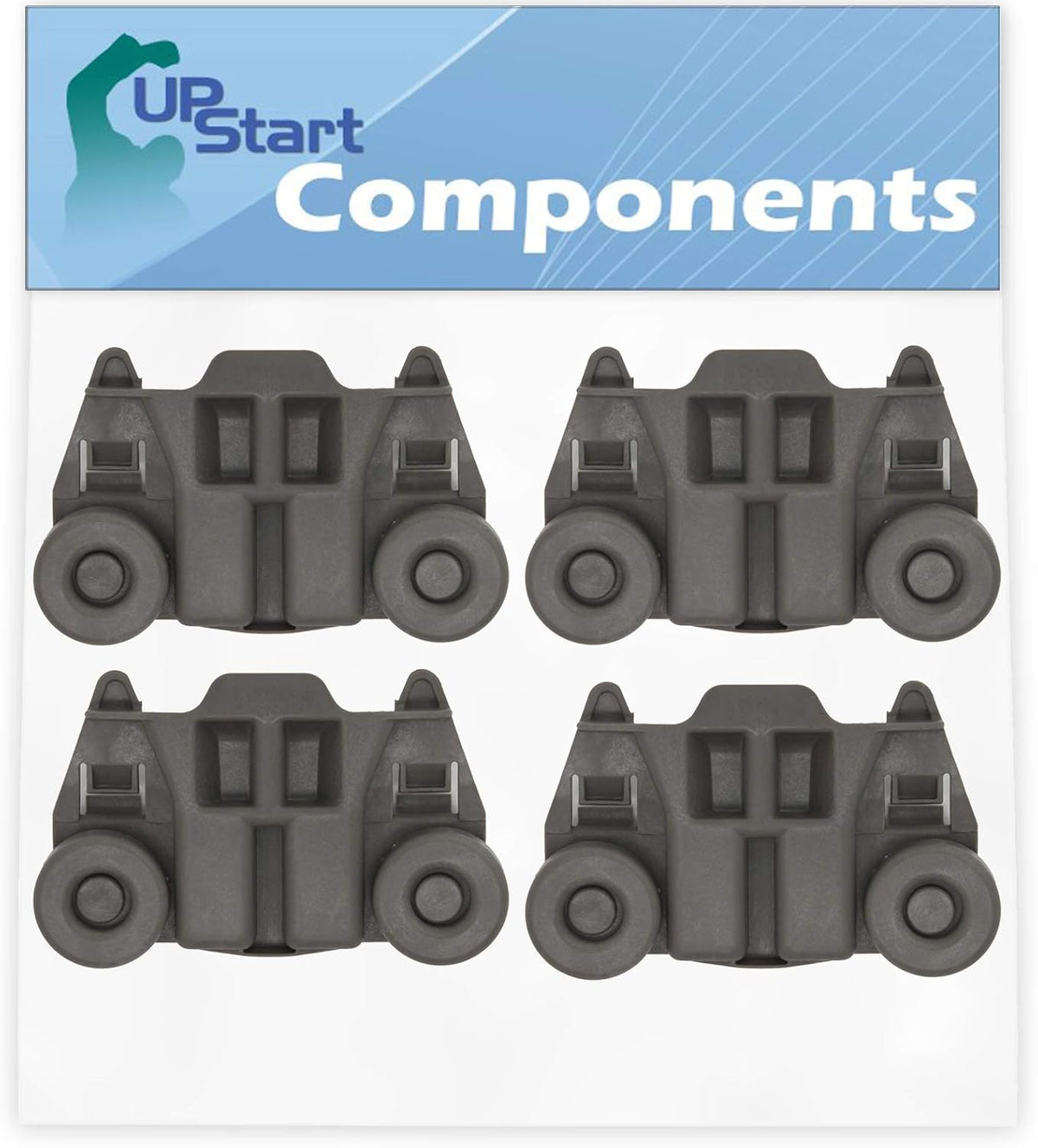 4-Pack Dishwasher Wheel Replacement for KitchenAid KDTM354DSS4