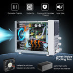 Variable DC Power Supply,0-50V 0-6A max150W Switching Regulated Bench Power Supply with Memory, 4-Digit LED Display, 5V2A USB Interface, Output Switch, Coarse and Fine Adjustments