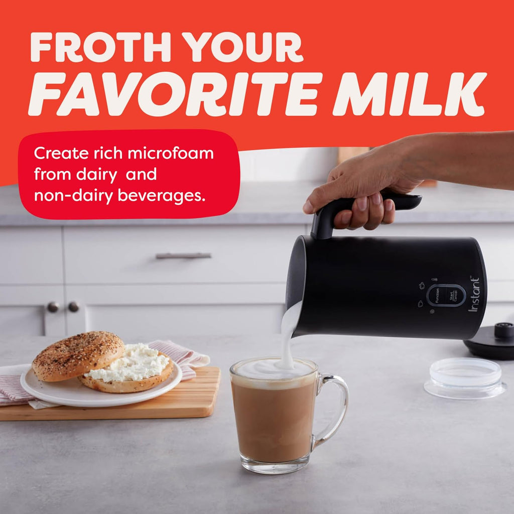 Milk Frother, 4-in-1 Electric Milk Steamer, 10oz/295ml Automatic Hot and Cold Foam Maker and Milk Warmer for Latte