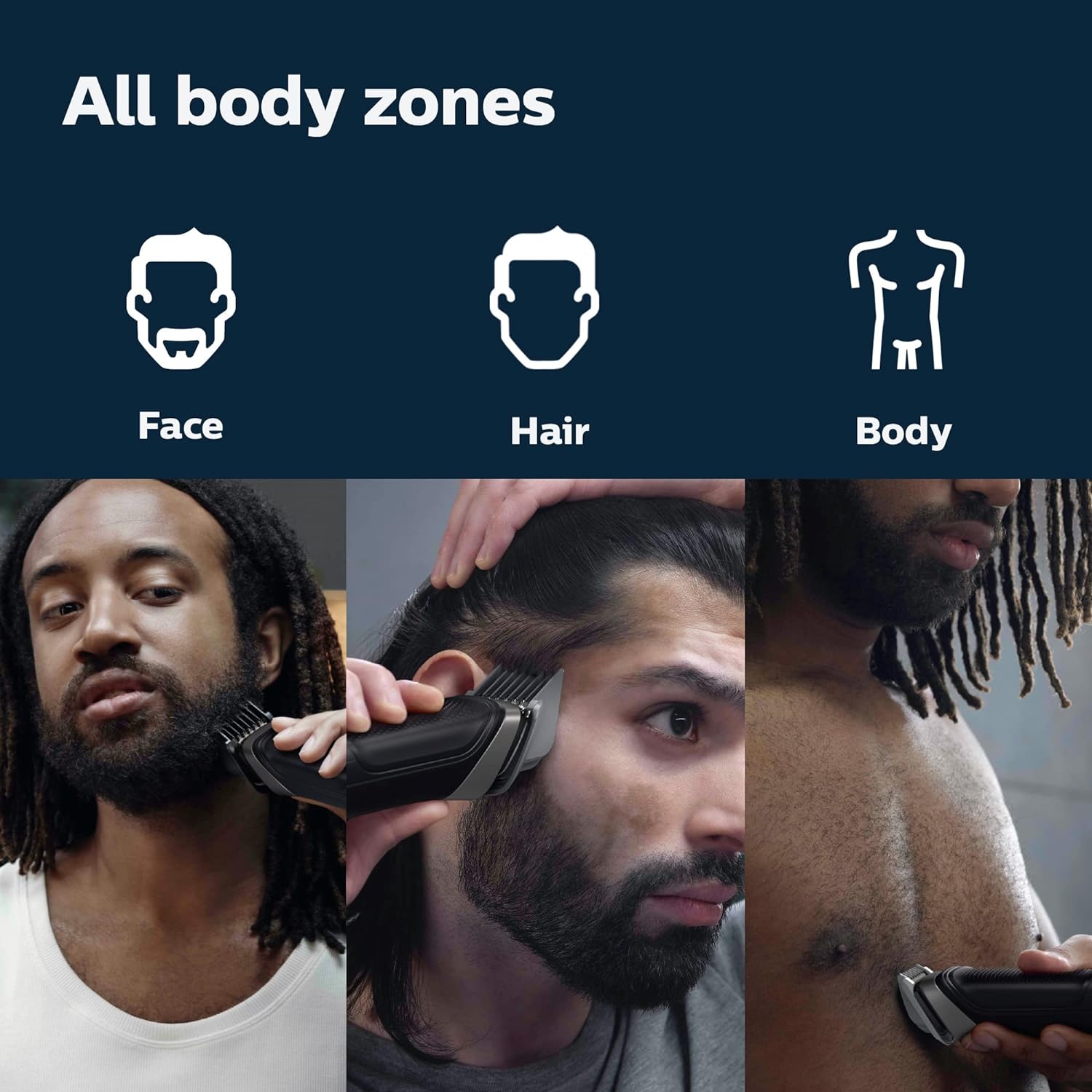 Philips Norelco Multigroom 5000 Series, All-in-One Trimmer and Hair Clipper, 18-Piece Men's Grooming Kit for Beard