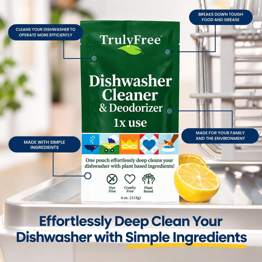 Plant Based Dishwasher Cleaner - Lemon - 4oz - Pack of 1