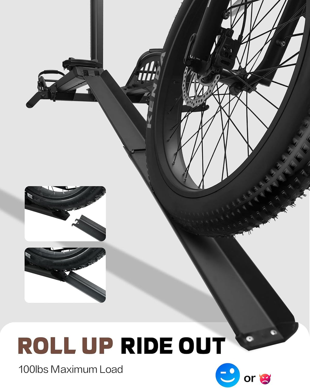 Ebike Rack with Ramp 200 lbs 2-Bike Rack Hitch Mount | Ebike Racks for Tow Hitch Electric Bikes 5’’ Fat Tire