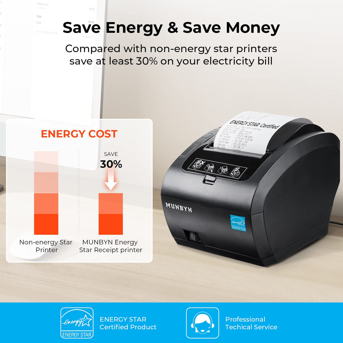 Thermal Receipt Printer ITPP047 80mm USB Ethernet POS Auto Cutter