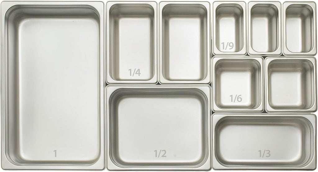 Half Size 2 1/2" Deep Stainless Steel Steam Pan
