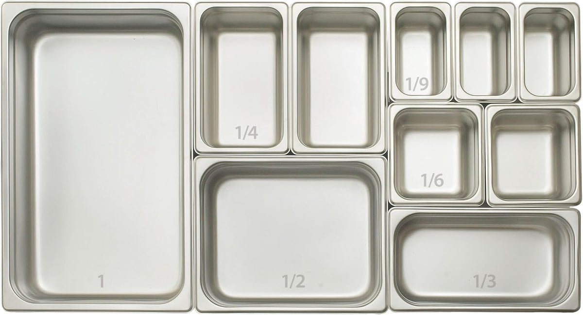 Half Size 2 1/2" Deep Stainless Steel Steam Pan