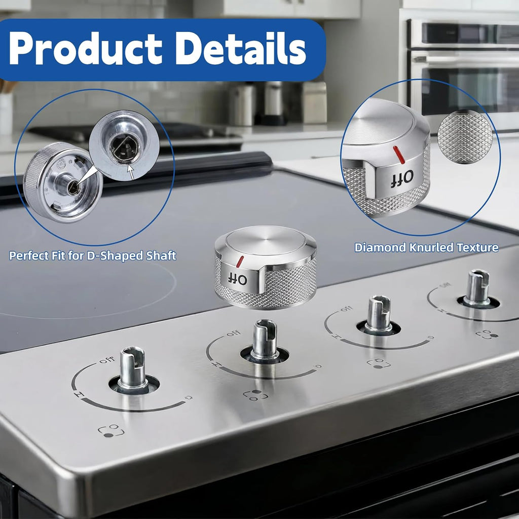 W11030413 Range Knob Replacement Fits for KitchenAid Whirlpool Stove Knobs