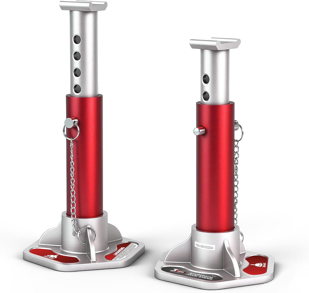 3 Ton (6000 lbs) Aluminum Lightweight Jack Stands with Locking Support Pins for Cars,SUVs, and Light Duty Trucks,1 Pair