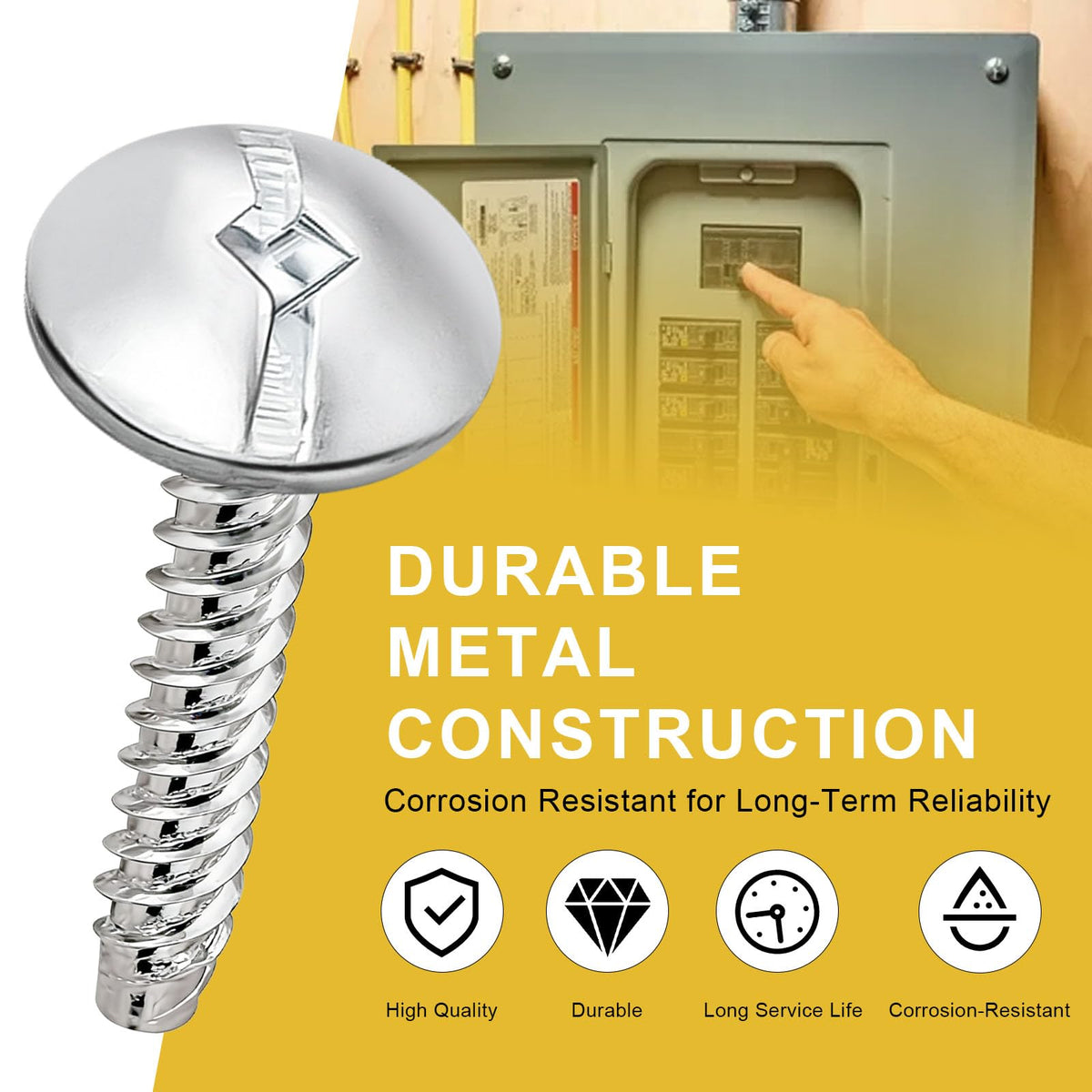 Electrical Panel Cover Screws, Replacement for Eaton LCCSCS 12-Pack