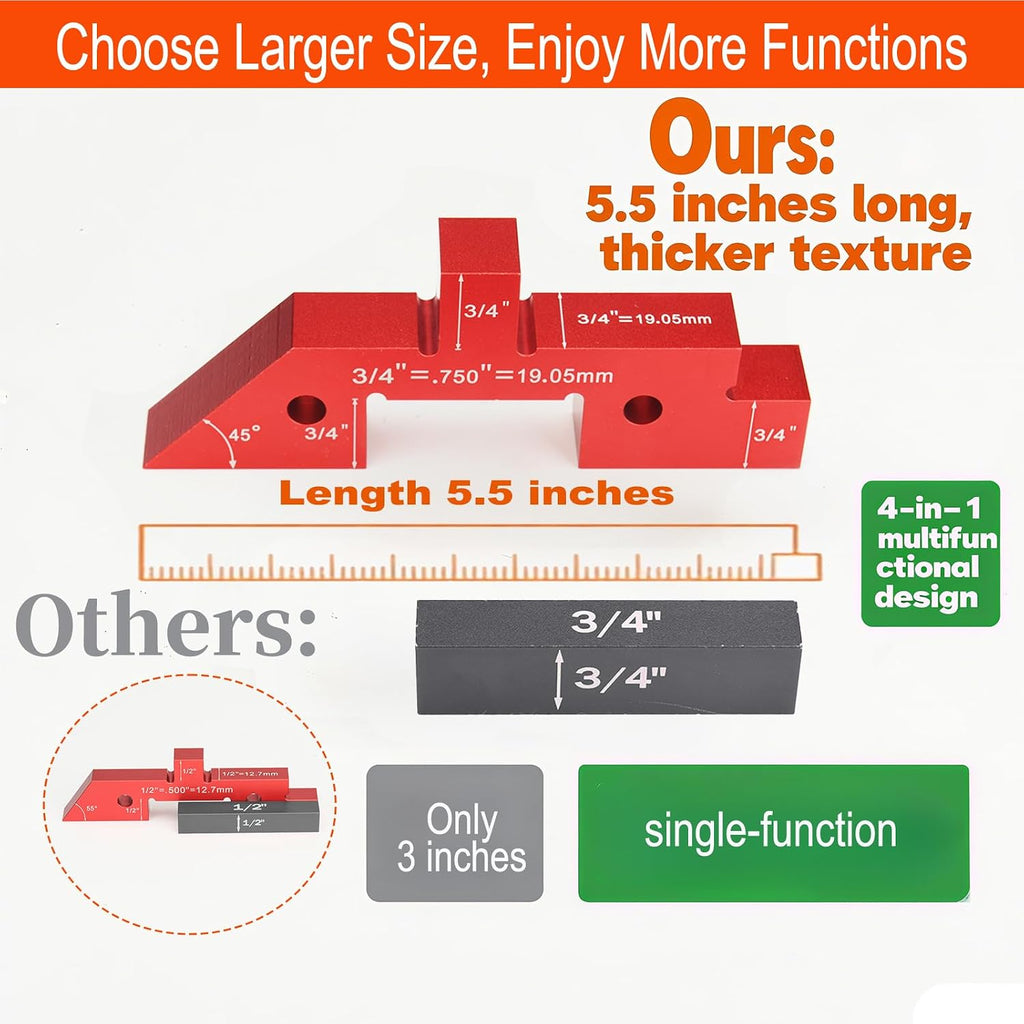 14Pcs Setup Blocks for Woodworking, Router Table Saw Accessories