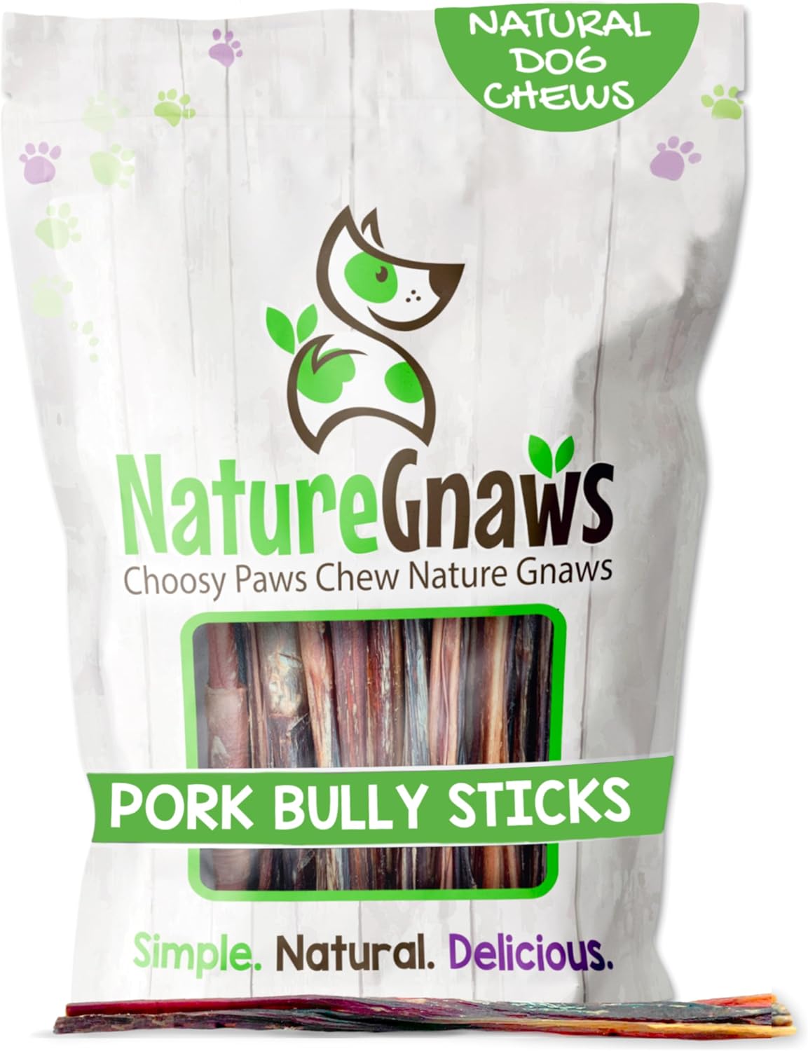 Extra Thin Pork Bully Sticks 5-6" Dog Chews, 15 Count