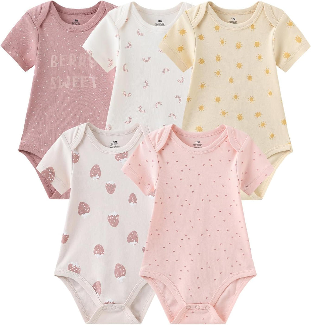 Newborn Layette Gift Set 23-Piece Baby Bodysuits Infant Outfits Essentials and Accessories 0-12 Months