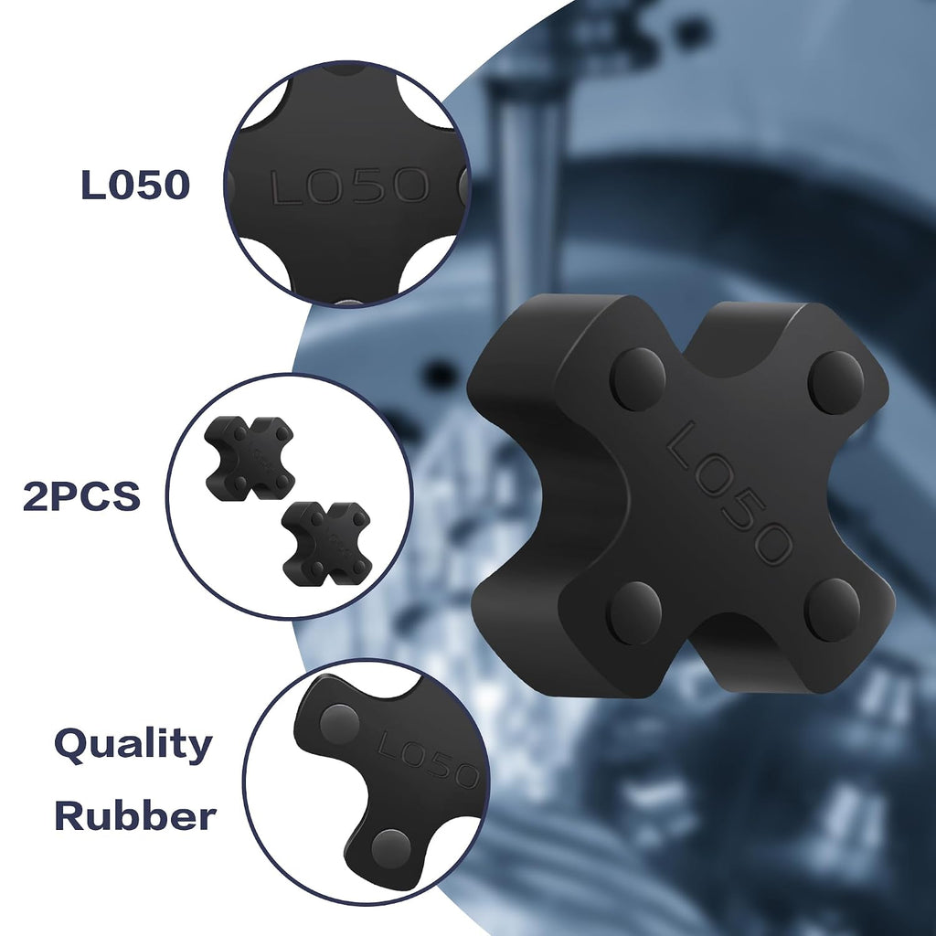 XIKE L050 NBR Rubber Spider for L-Jaw Coupling, 4-Pack