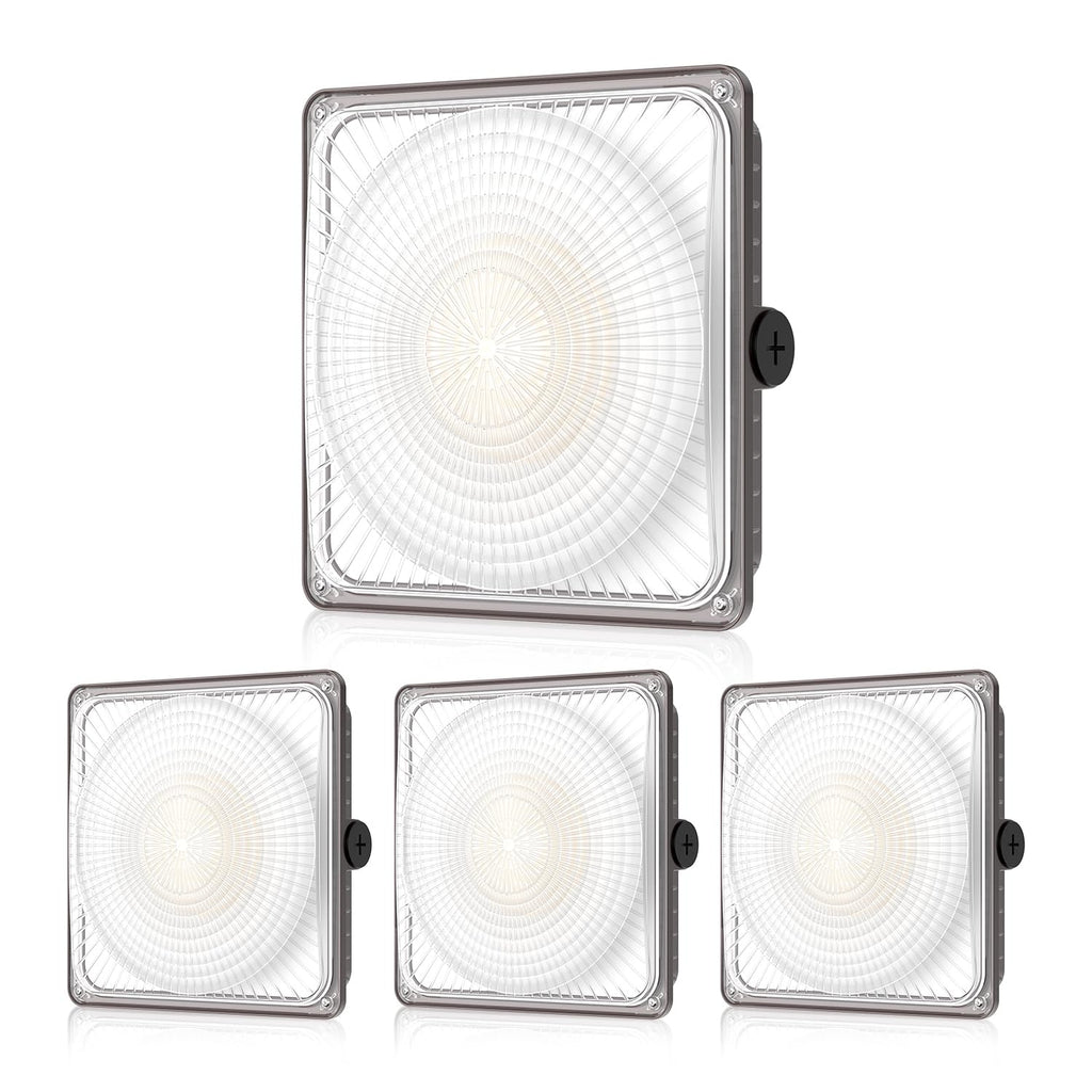 60W LED Canopy Lights 4Pack: Selectable Wattage 60/45/30W 3CCT