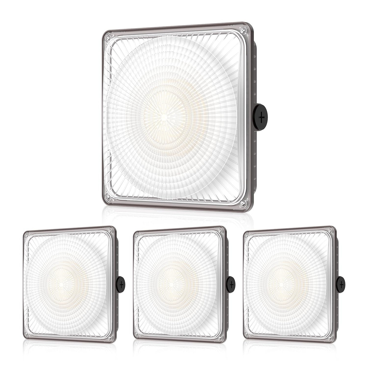 60W LED Canopy Lights 4Pack: Selectable Wattage 60/45/30W 3CCT