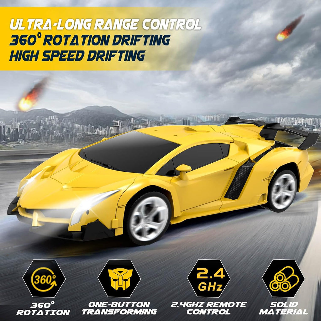Remote Control Car - Transform Robot RC Cars, Toys for Ages 5-7, Kids Toys, 4 Year Old Boy Toys, Toys for 3 4 5 6 7 8